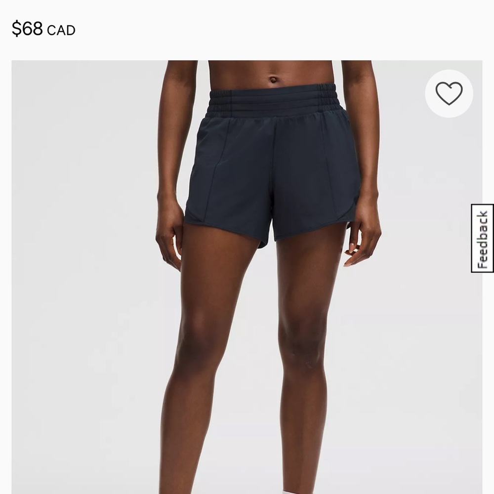 lululemon hotty hot shorts 4 inches